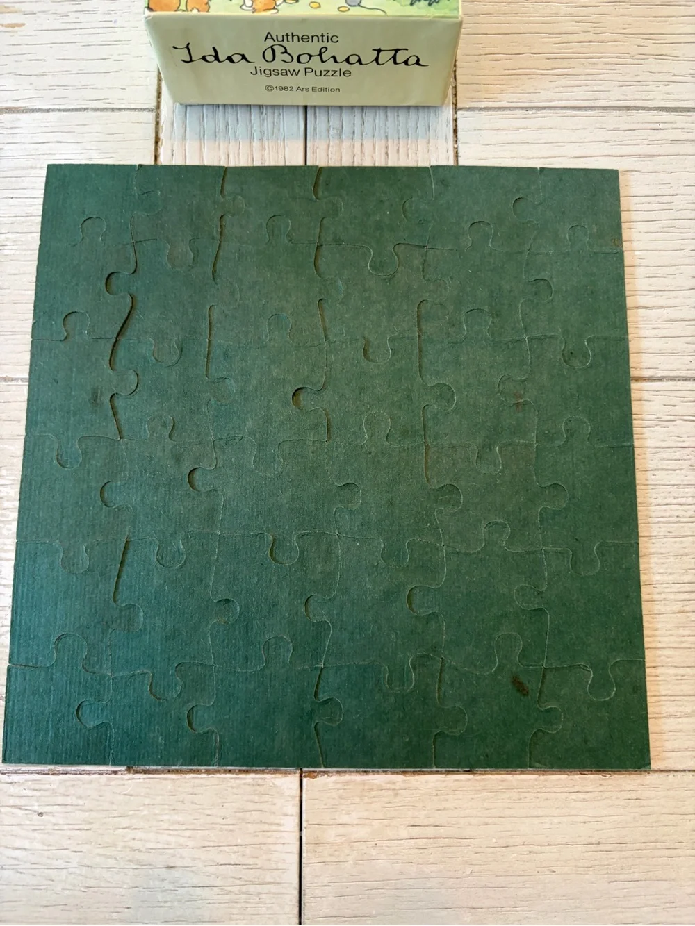 Vintage 1982 Authentic Ida Bojhatta Jigsaw Puzzle, 36 Pcs 7.5x7.5